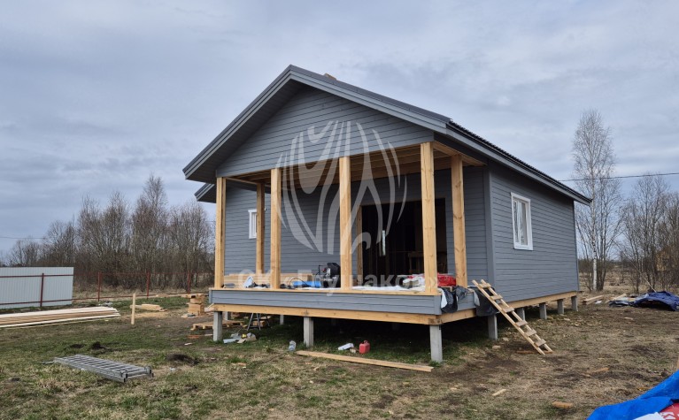 Каркасный дом 9х9 с двумя спальнями фото 4